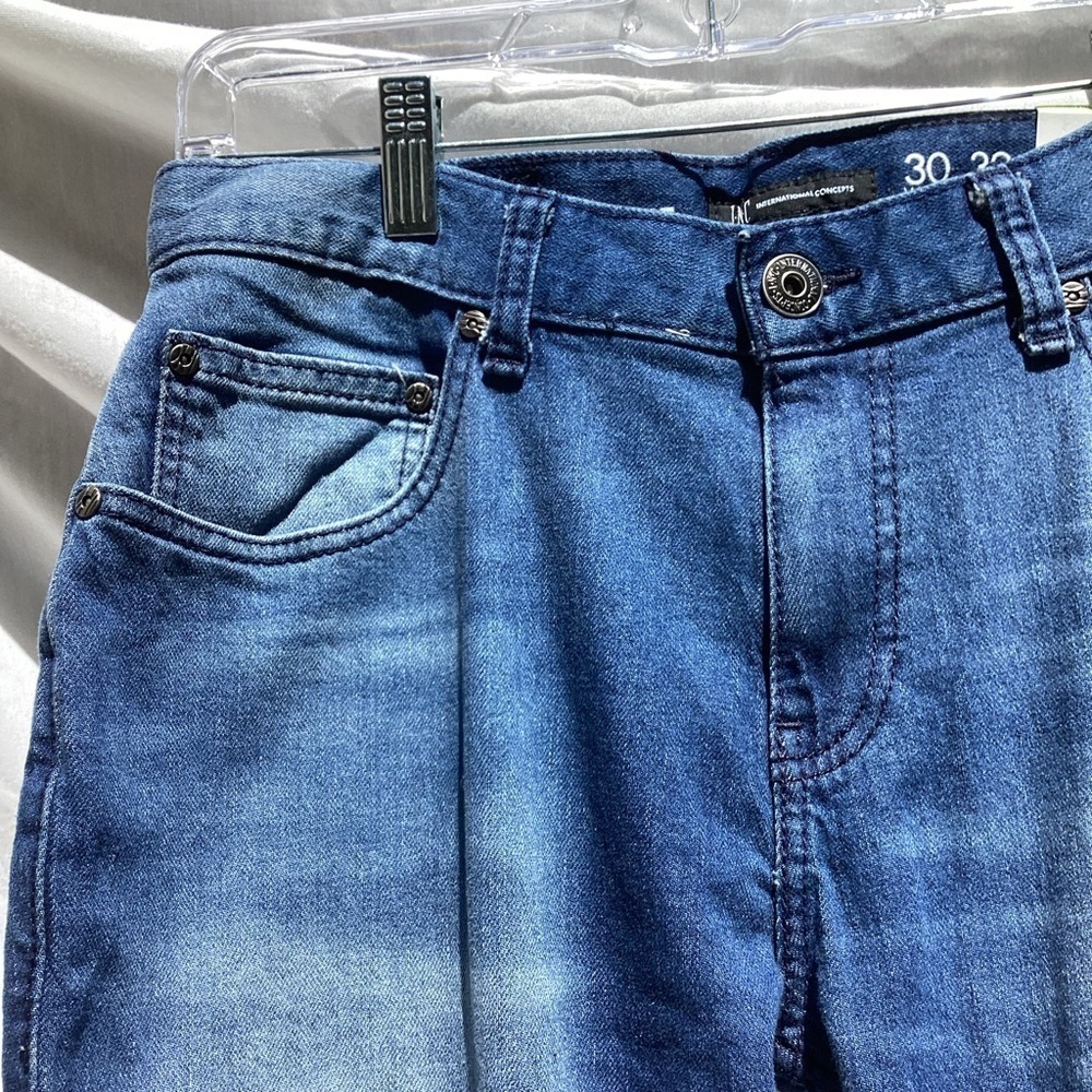 INC NWT slim straight blue comfort stretch jeans, size Waist 30 Length 32 - Picture 4 of 10